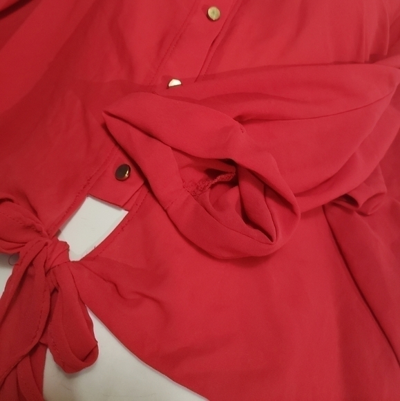 Forever 21 Red Blouse - Picture 3 of 4